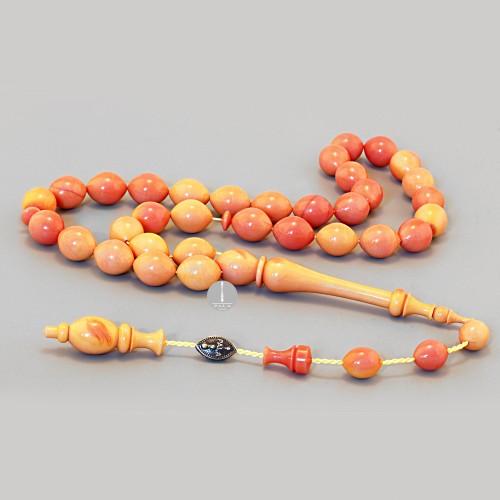 Küsen Kehribar Tesbih 10,5x13mm 68 Küsen Kehribar Tesbih 10,5x13mm 68