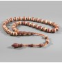 Küsen Kehribar Tesbih Kahve Damarlı 9x10mm 6 Küsen Kehribar Tesbih Kahve Damarlı 9x10mm 6